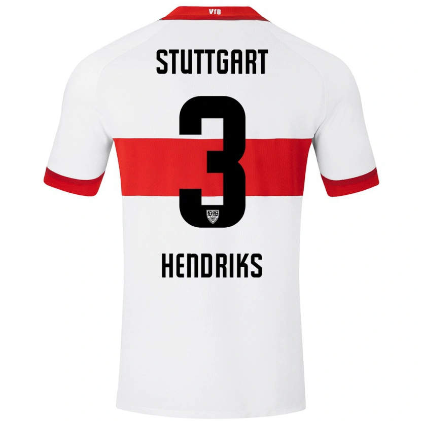 DanxenメンズRamon Hendriks#3白 赤ホームシャツ2024/25ジャージーユニフォーム