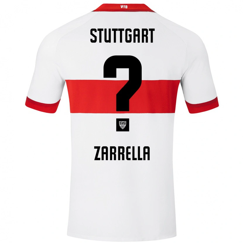DanxenメンズGabriel Zarrella#0白 赤ホームシャツ2024/25ジャージーユニフォーム