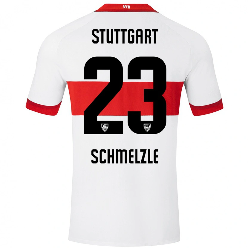 DanxenメンズMarlen Schmelzle#23白 赤ホームシャツ2024/25ジャージーユニフォーム