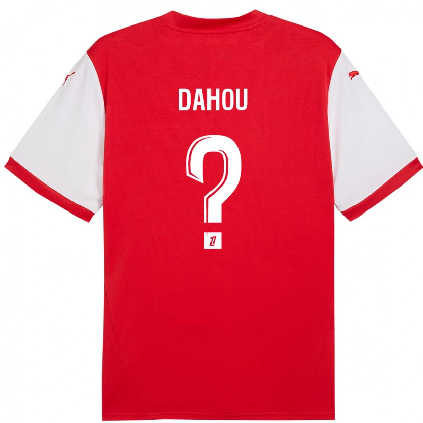 DanxenメンズErwan Dahou#0赤 白ホームシャツ2024/25ジャージーユニフォーム