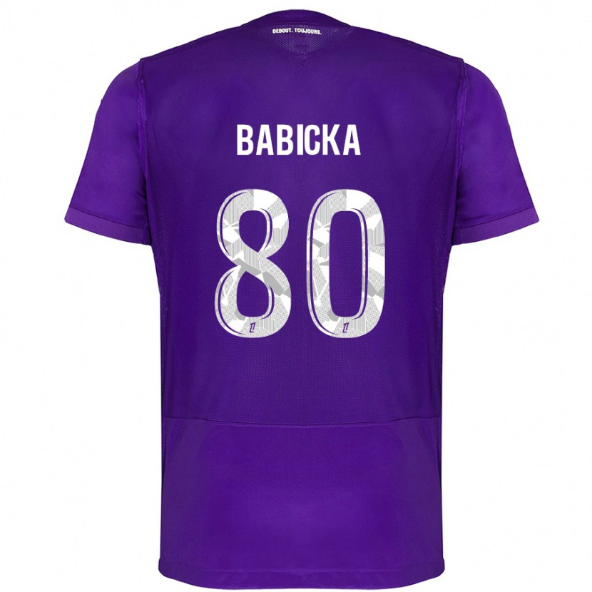 DanxenメンズShavy Babicka#80紫 白ホームシャツ2024/25ジャージーユニフォーム