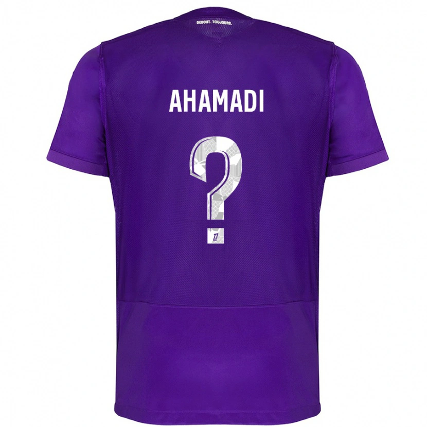 DanxenメンズIsaack Ahamadi#0紫 白ホームシャツ2024/25ジャージーユニフォーム