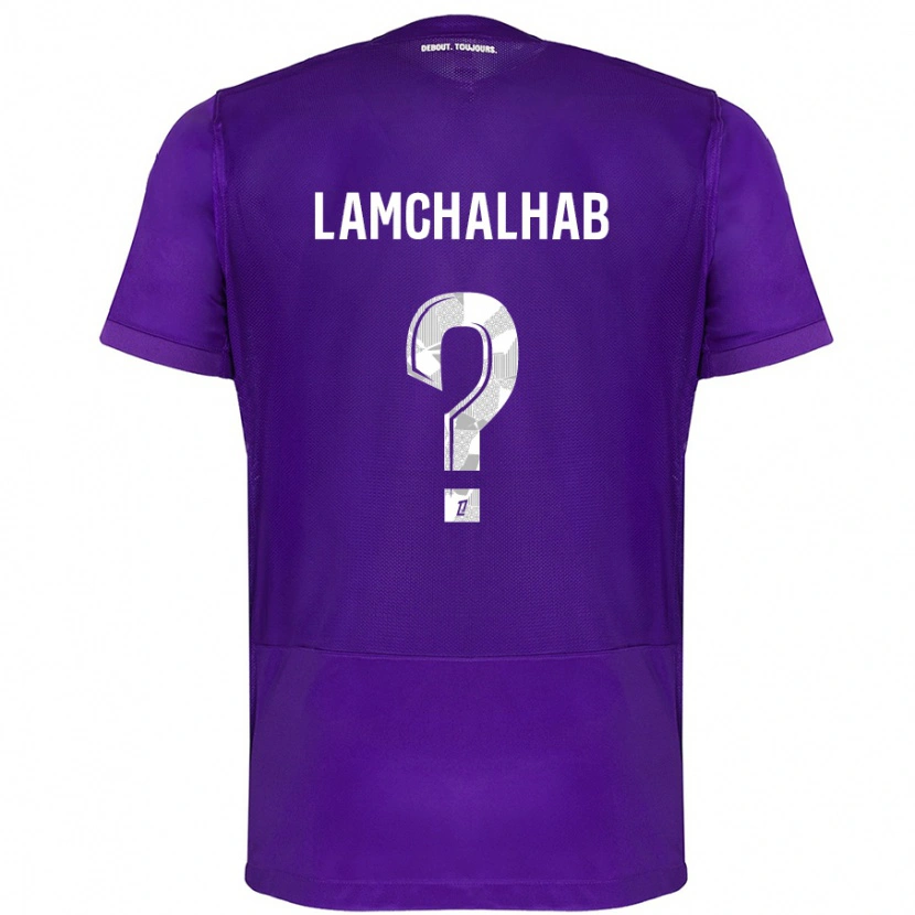 DanxenメンズMerwan Lamchalhab#0紫 白ホームシャツ2024/25ジャージーユニフォーム