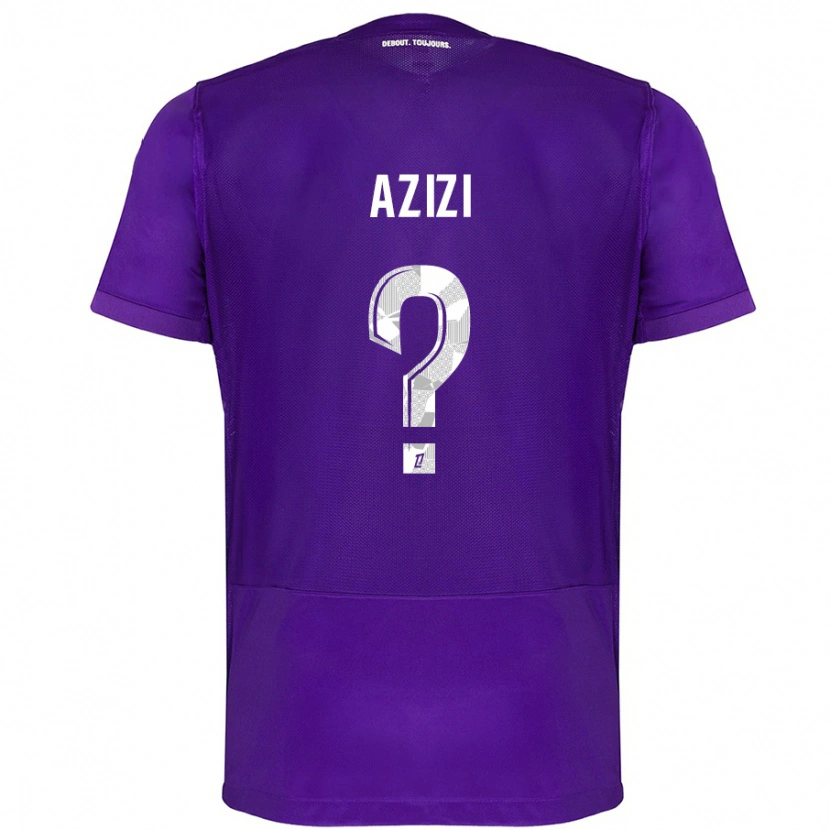 DanxenメンズIlyas Azizi#0紫 白ホームシャツ2024/25ジャージーユニフォーム