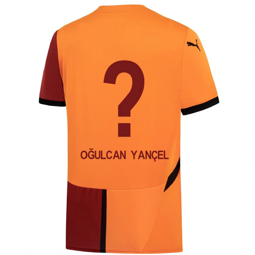 DanxenメンズNecati Oğulcan Yançel#0黄 赤ホームシャツ2024/25ジャージーユニフォーム