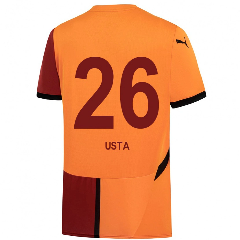 DanxenメンズAlanur Usta#26黄 赤ホームシャツ2024/25ジャージーユニフォーム