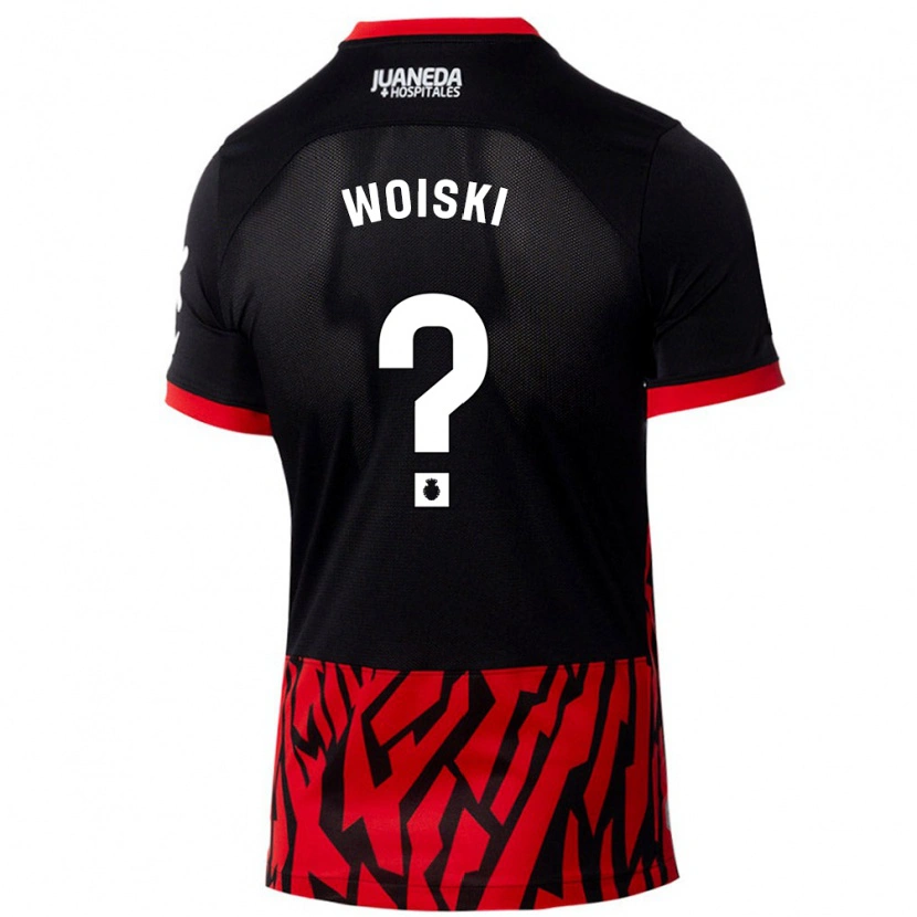DanxenメンズAlex Woiski#0黒 赤ホームシャツ2024/25ジャージーユニフォーム