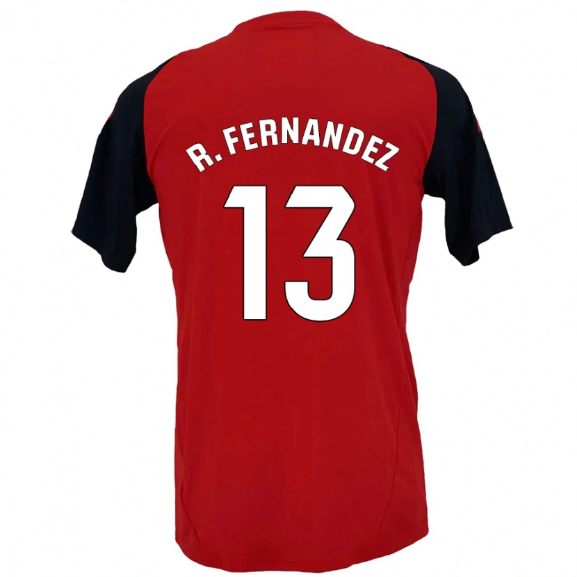 Danxenメンズラウル・フェルナンデス#13赤黒ホームシャツ2024/25ジャージーユニフォーム