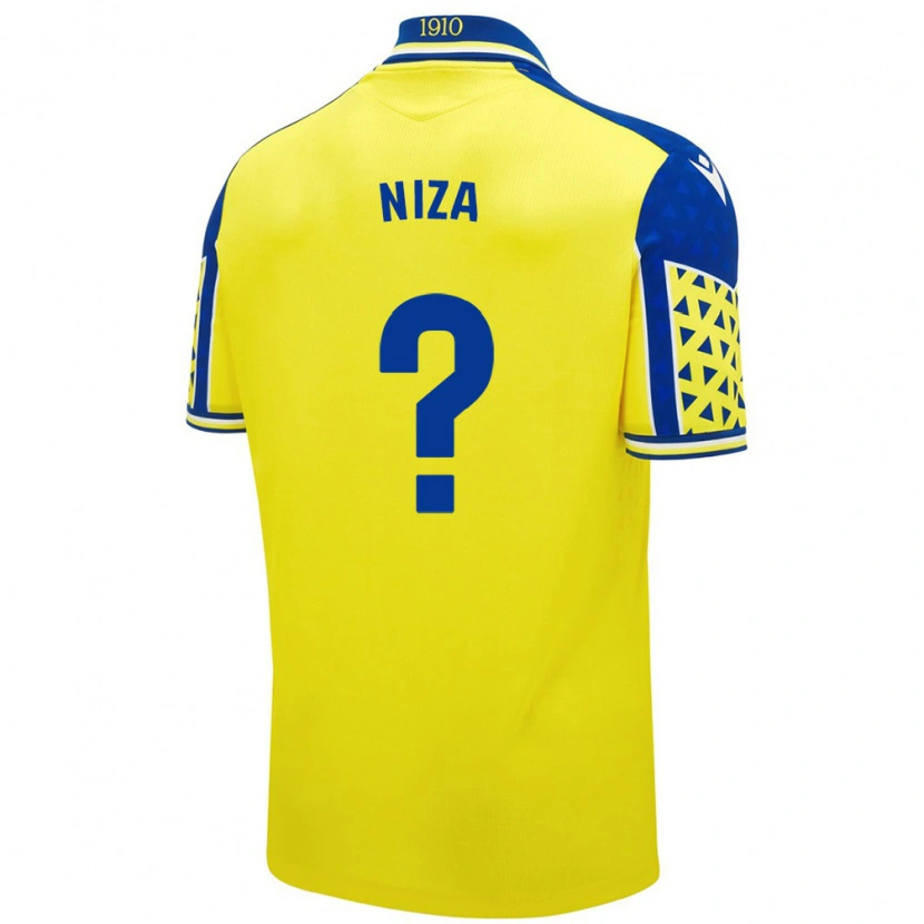 DanxenメンズSergio Niza#0黄 青ホームシャツ2024/25ジャージーユニフォーム