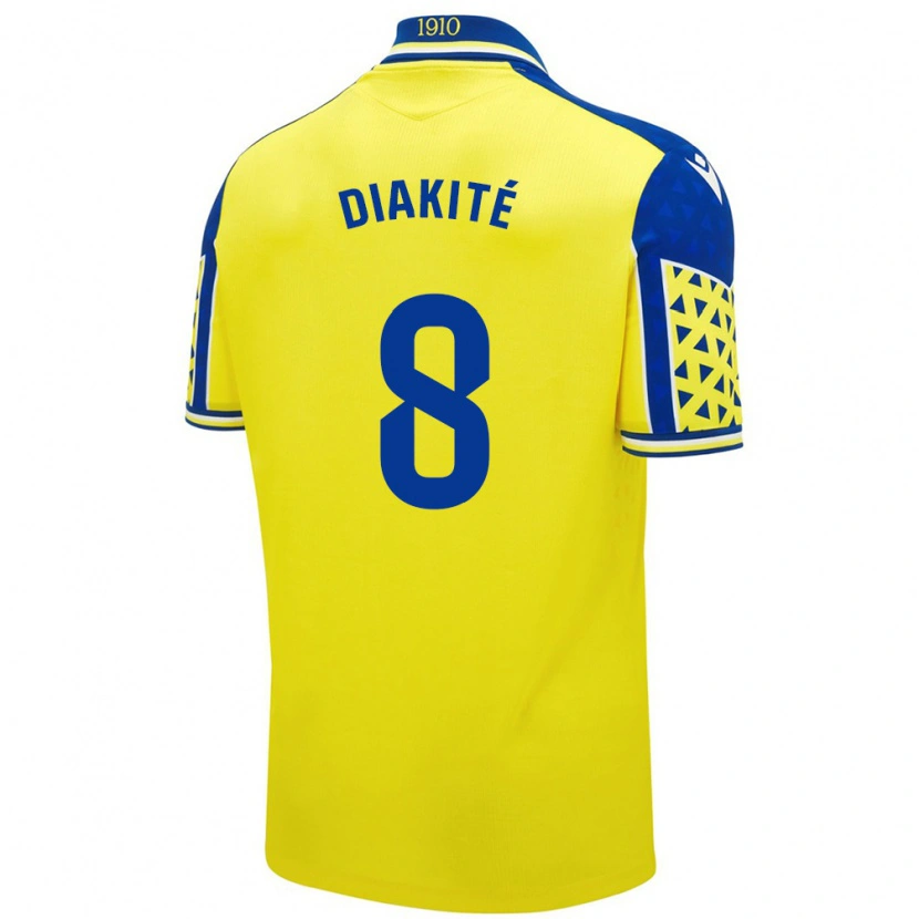 DanxenメンズMoussa Diakité#8黄 青ホームシャツ2024/25ジャージーユニフォーム