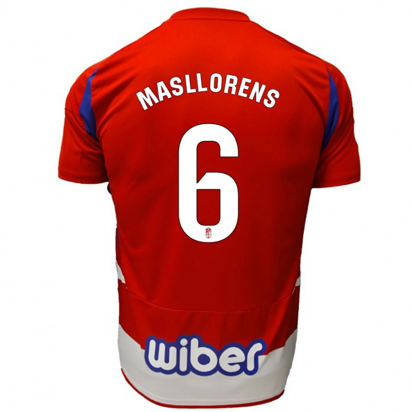 DanxenメンズJosé Masllorens#6赤 白 青ホームシャツ2024/25ジャージーユニフォーム