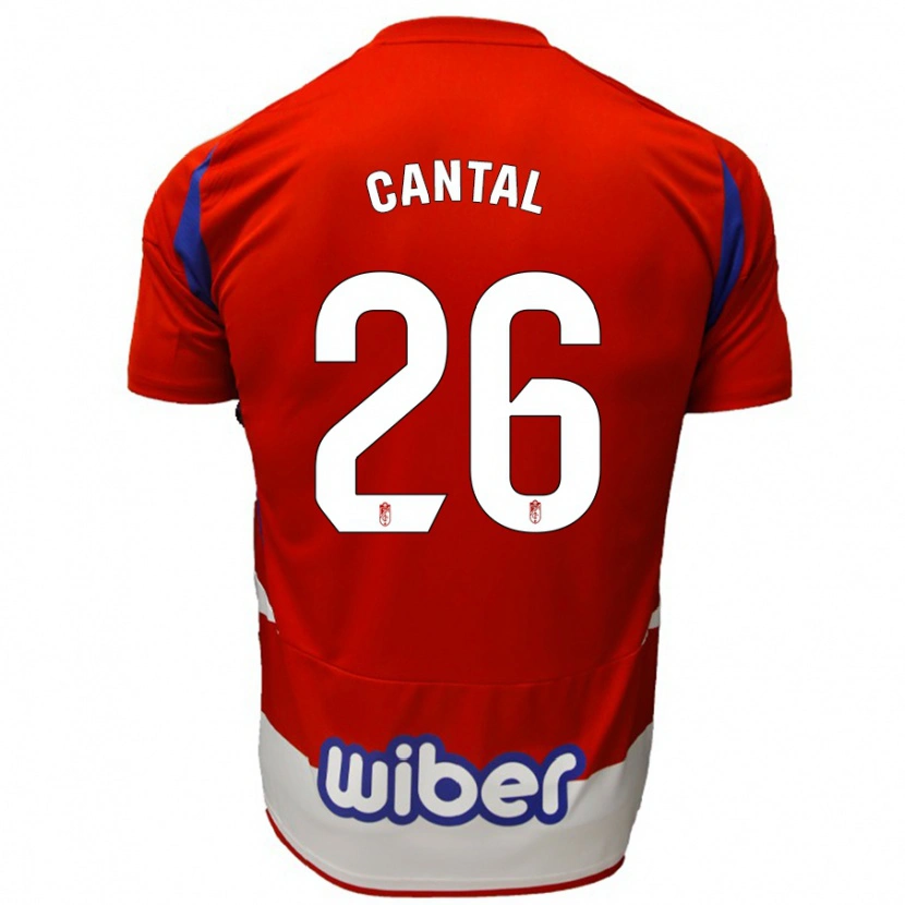 DanxenメンズPaco Cantal#26赤 白 青ホームシャツ2024/25ジャージーユニフォーム