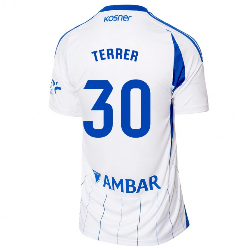 DanxenメンズLucas Terrer#30赤 白ホームシャツ2024/25ジャージーユニフォーム