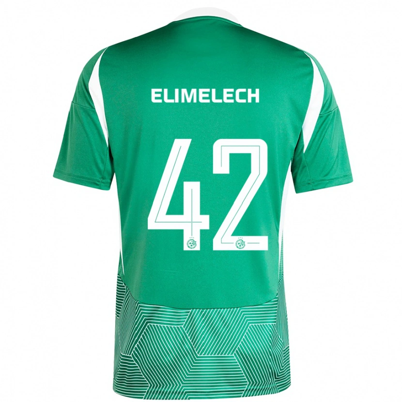 DanxenメンズRoey Elimelech#42緑 白ホームシャツ2024/25ジャージーユニフォーム