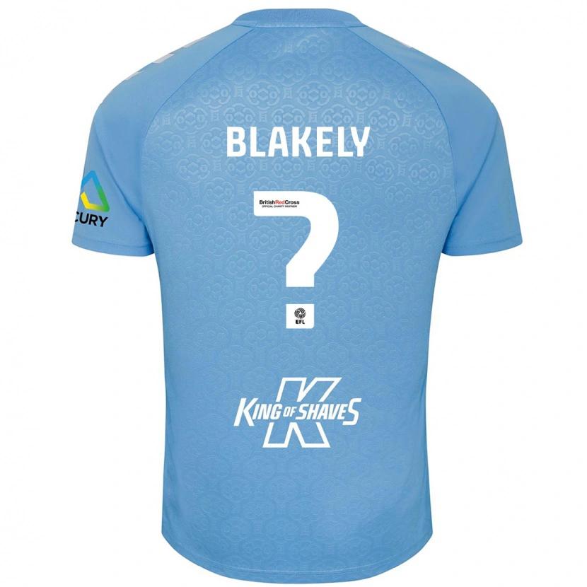 DanxenメンズBen Blakely#0ブルーホワイトホームシャツ2024/25ジャージーユニフォーム