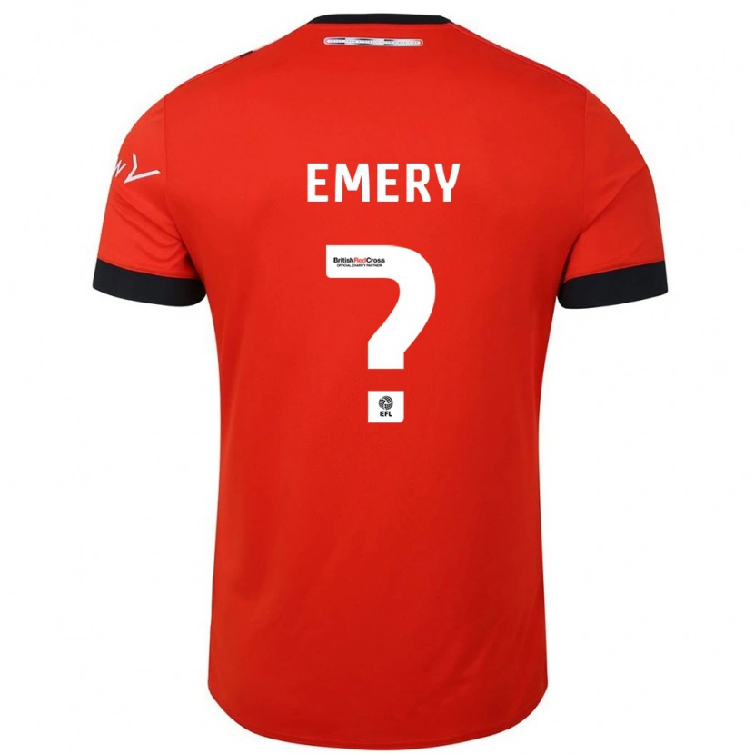 DanxenメンズCharlie Emery#0オレンジ ブラックホームシャツ2024/25ジャージーユニフォーム