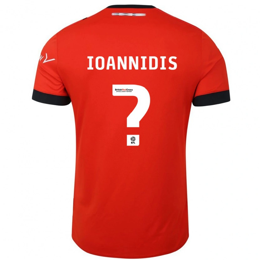 DanxenメンズZacharias Ioannidis#0オレンジ ブラックホームシャツ2024/25ジャージーユニフォーム