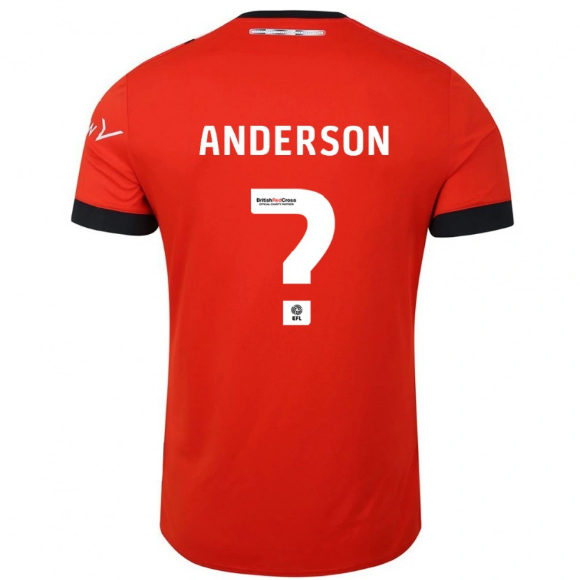 DanxenメンズSam Anderson#0オレンジ ブラックホームシャツ2024/25ジャージーユニフォーム