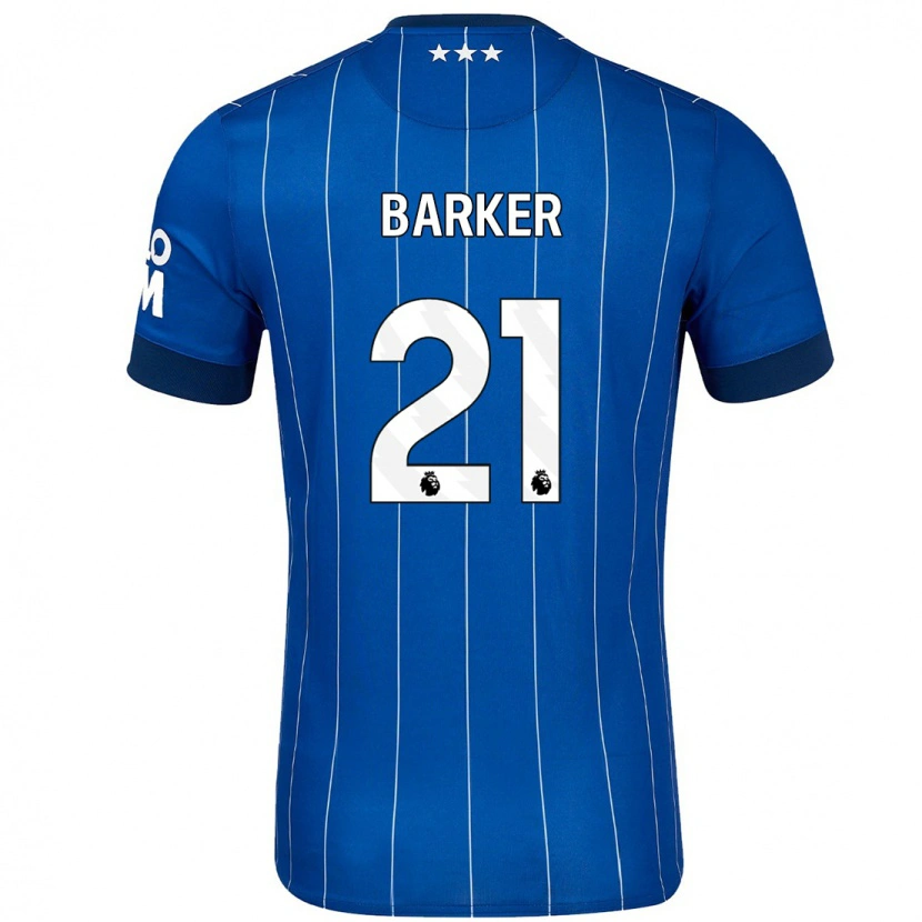 Danxenメンズメイシー・バーカー#21ネイビーブルーホームシャツ2024/25ジャージーユニフォーム