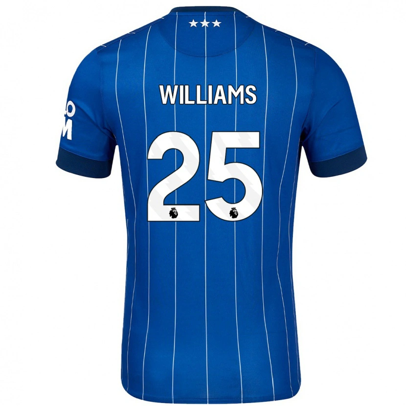 DanxenメンズErin Williams#25ネイビーブルーホームシャツ2024/25ジャージーユニフォーム