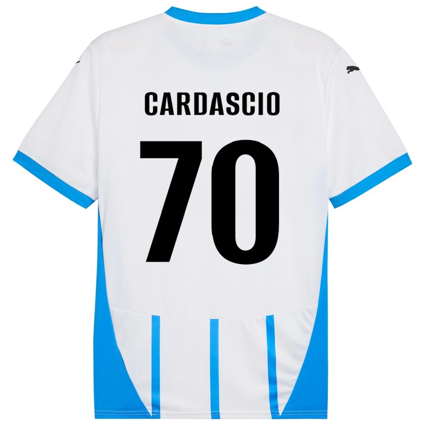 DanxenメンズAlessandro Cardascio#70ホワイト ブルーアウェイシャツ2024/25ジャージーユニフォーム