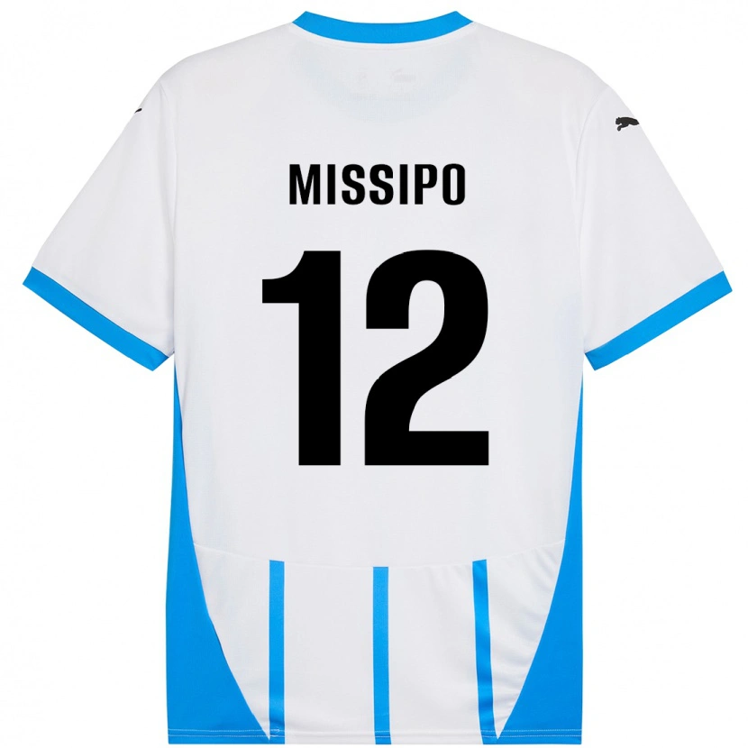 DanxenメンズKassandra Missipo#12ホワイト ブルーアウェイシャツ2024/25ジャージーユニフォーム