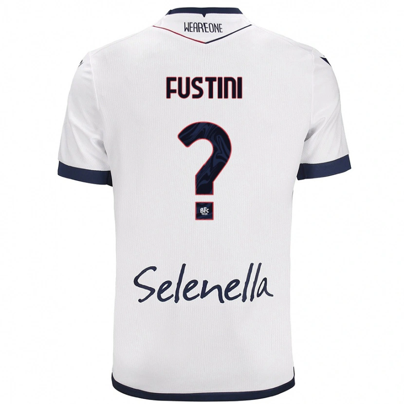 DanxenメンズKevin Fustini#0ホワイト ロイヤルブルーアウェイシャツ2024/25ジャージーユニフォーム