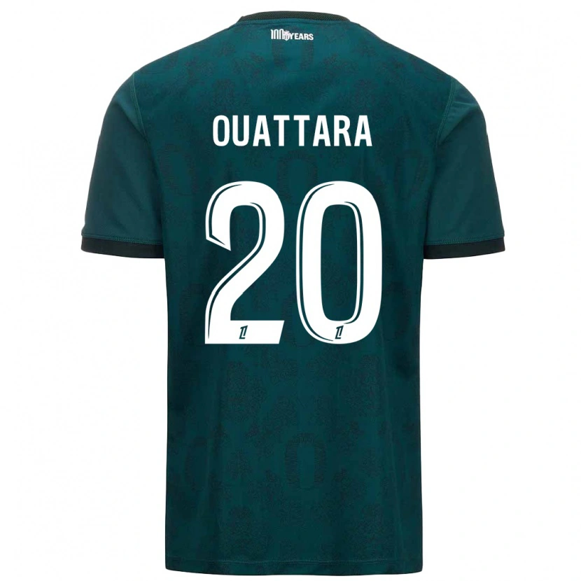 DanxenメンズKassoum Ouattara#20ダークグリーンアウェイシャツ2024/25ジャージーユニフォーム