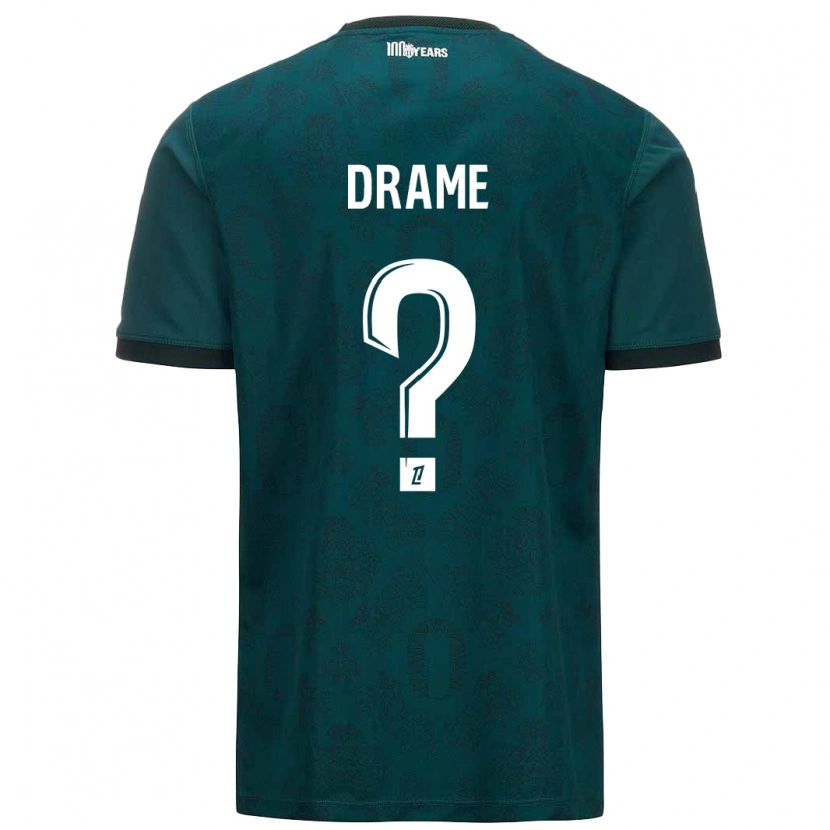 DanxenメンズMassiremba Drame#0ダークグリーンアウェイシャツ2024/25ジャージーユニフォーム