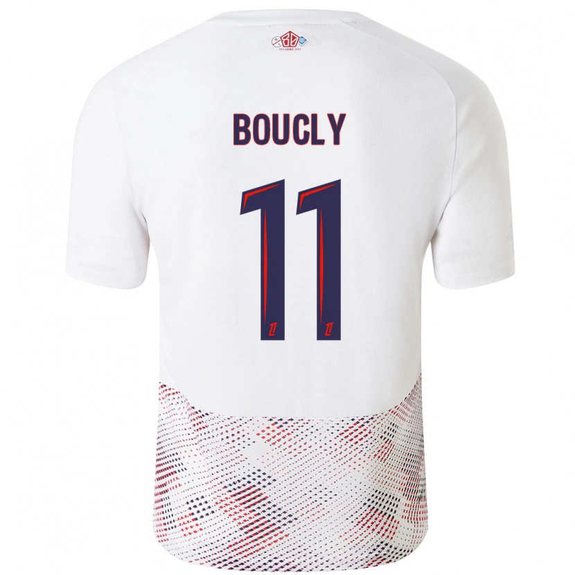 DanxenメンズMaïté Boucly#11ホワイト ロイヤルブルーアウェイシャツ2024/25ジャージーユニフォーム
