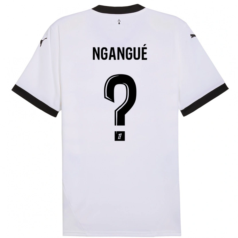DanxenメンズMaurice Ngangué#0白 黒アウェイシャツ2024/25ジャージーユニフォーム