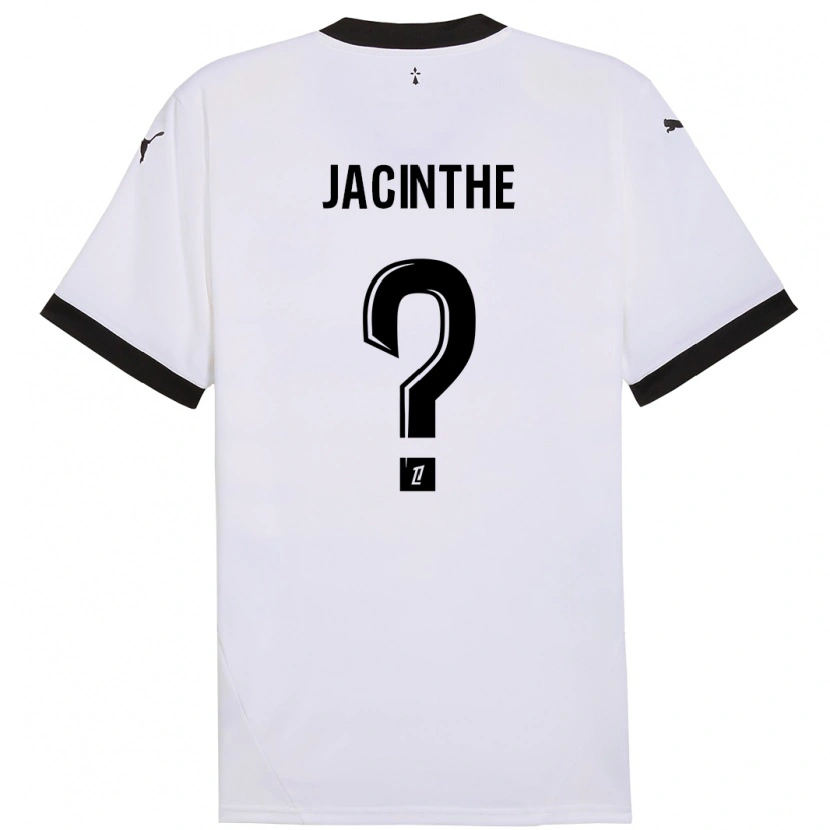DanxenメンズDee-Shawn Jacinthe#0白 黒アウェイシャツ2024/25ジャージーユニフォーム