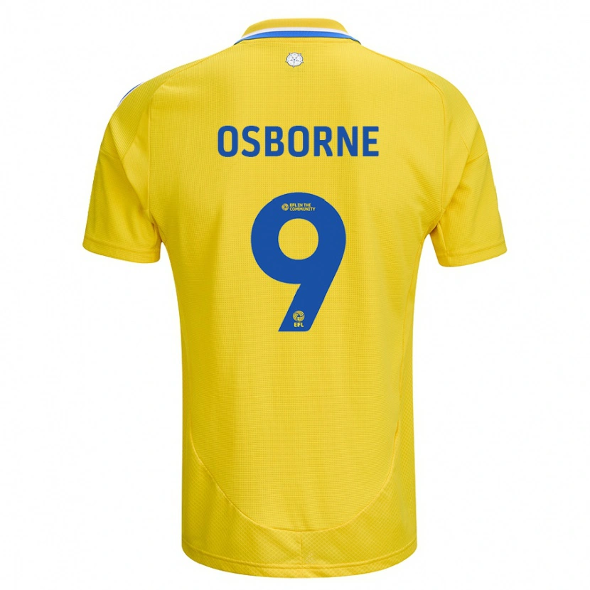 DanxenメンズJemimah Osborne#9黄 青アウェイシャツ2024/25ジャージーユニフォーム