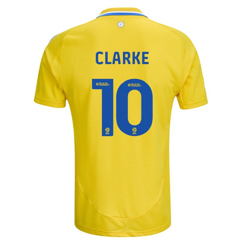 DanxenメンズSarah Clarke#10黄 青アウェイシャツ2024/25ジャージーユニフォーム