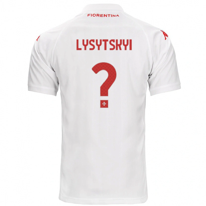DanxenメンズAndriy Lysytskyi#0白アウェイシャツ2024/25ジャージーユニフォーム