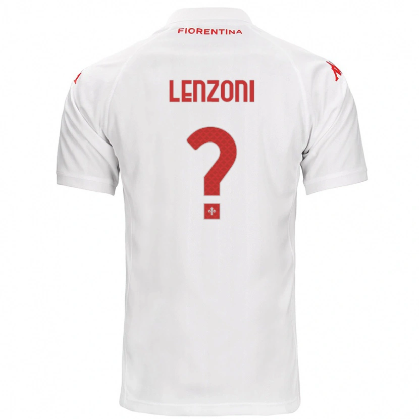 DanxenメンズSamuele Lenzoni#0白アウェイシャツ2024/25ジャージーユニフォーム