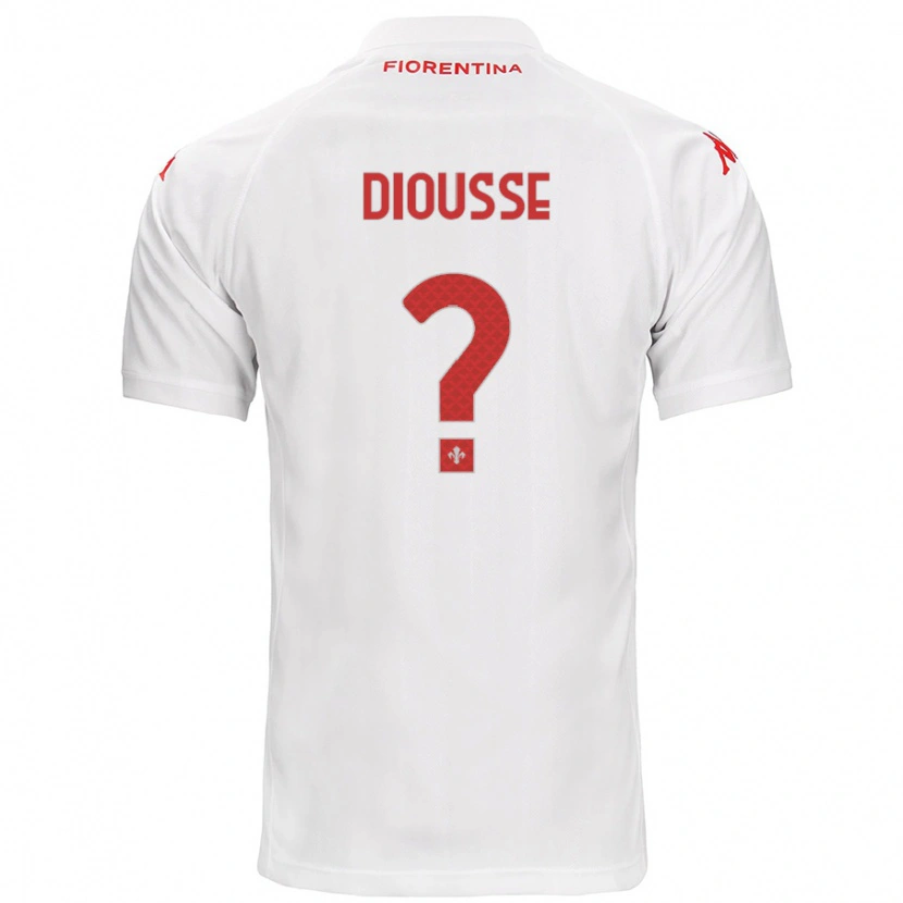 DanxenメンズBirahim Diousse#0白アウェイシャツ2024/25ジャージーユニフォーム
