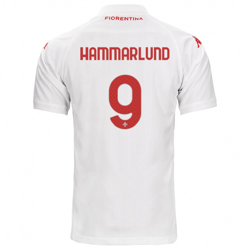 Danxenメンズポーリーン・ハマランド#9白アウェイシャツ2024/25ジャージーユニフォーム