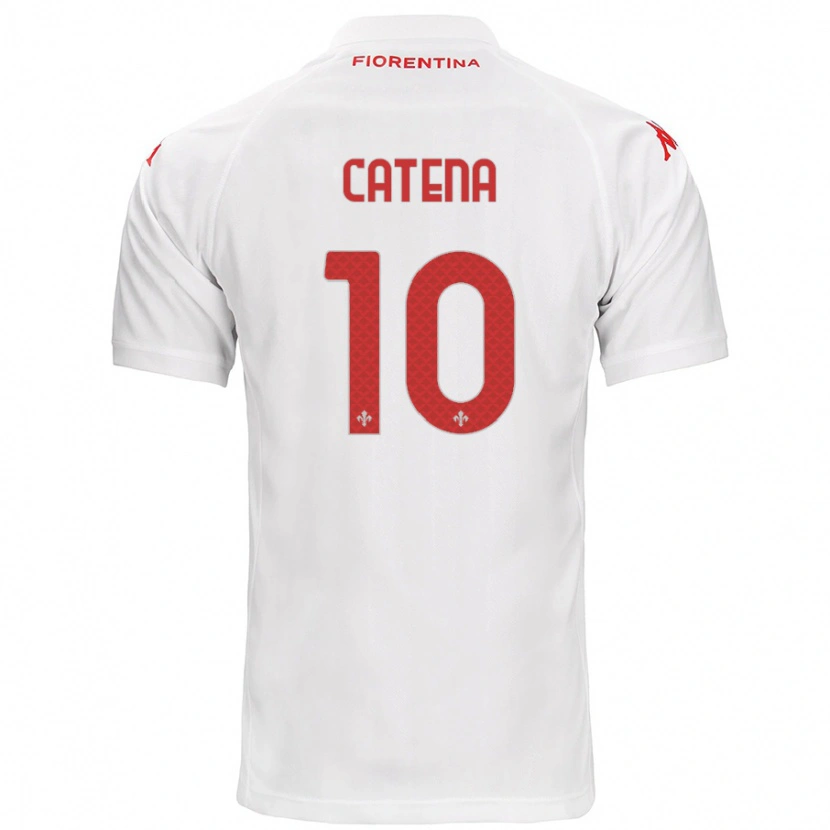 DanxenメンズMichaela Catena#10白アウェイシャツ2024/25ジャージーユニフォーム