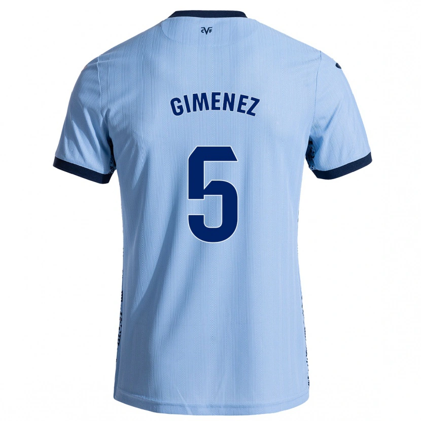 DanxenメンズYenifer Giménez#5スカイブルーアウェイシャツ2024/25ジャージーユニフォーム