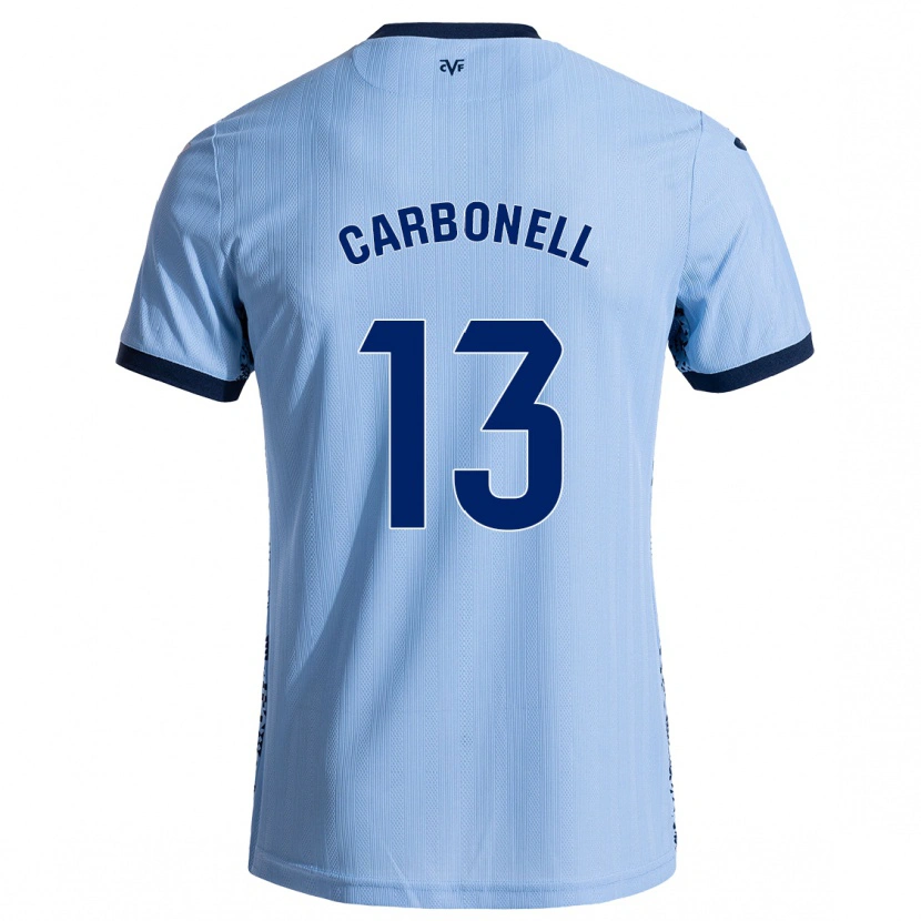 DanxenメンズCarmen Carbonell#13スカイブルーアウェイシャツ2024/25ジャージーユニフォーム