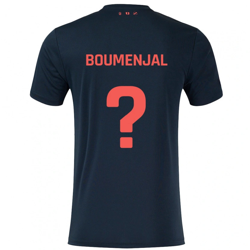 DanxenメンズAchraf Boumenjal#0黒 赤アウェイシャツ2024/25ジャージーユニフォーム