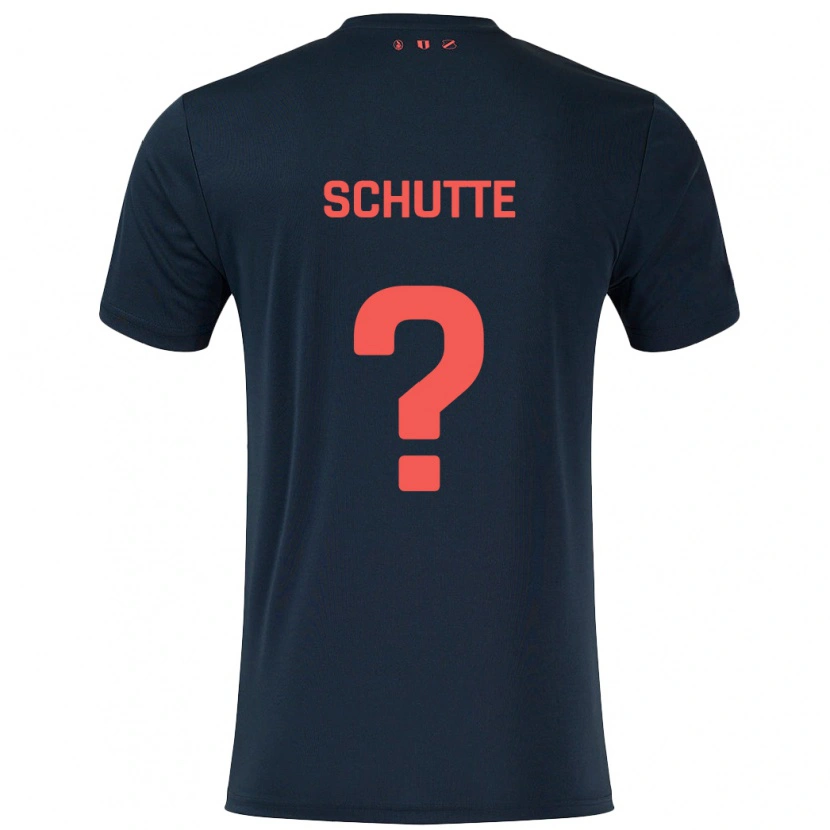 DanxenメンズOlivier Schutte#0黒 赤アウェイシャツ2024/25ジャージーユニフォーム