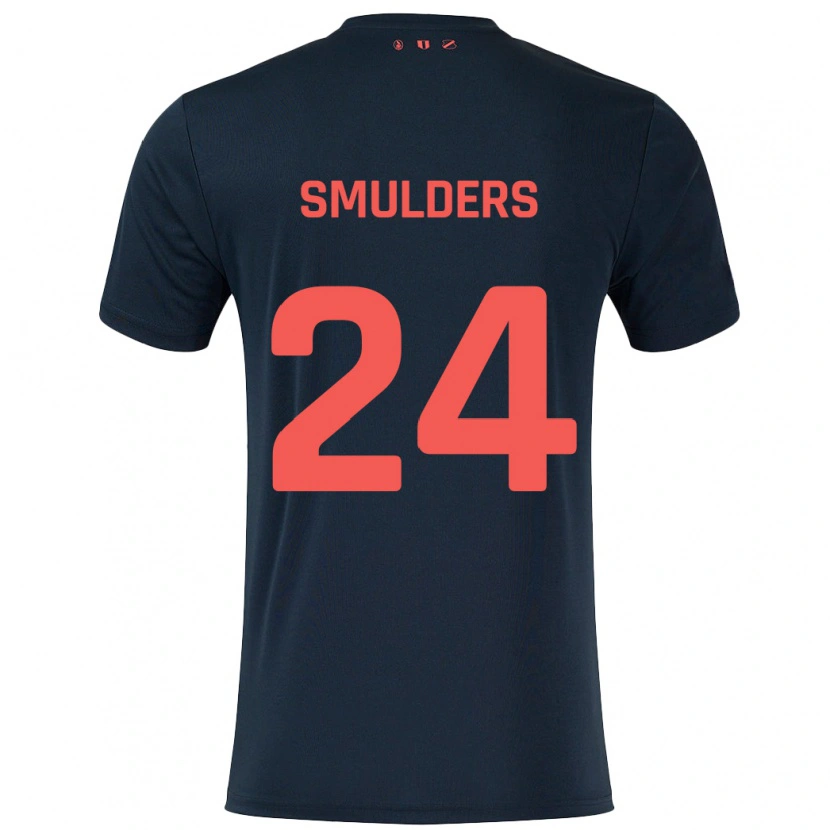 DanxenメンズAnniek Smulders#24黒 赤アウェイシャツ2024/25ジャージーユニフォーム