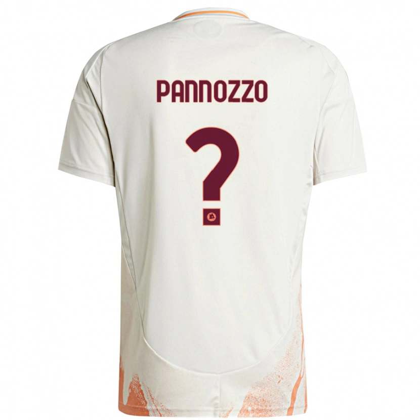 DanxenメンズNicolò Pannozzo#0クリーム ホワイト オレンジアウェイシャツ2024/25ジャージーユニフォーム