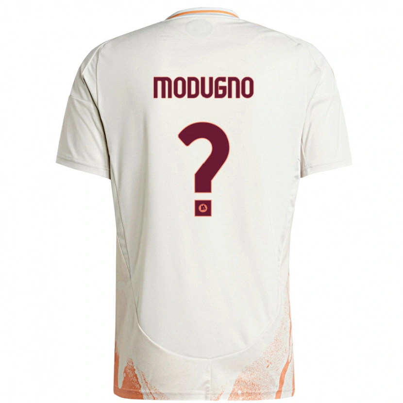 DanxenメンズEmanuele Modugno#0クリーム ホワイト オレンジアウェイシャツ2024/25ジャージーユニフォーム
