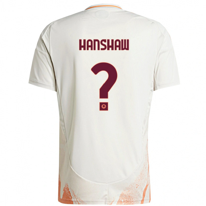 DanxenメンズVerena Hanshaw#0クリーム ホワイト オレンジアウェイシャツ2024/25ジャージーユニフォーム