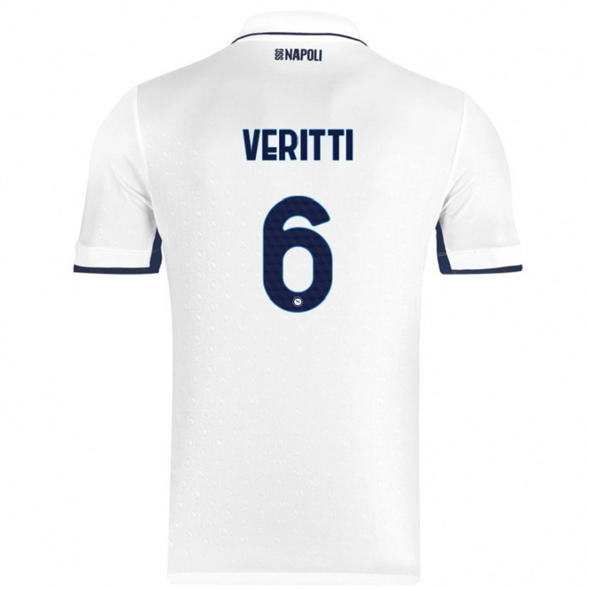 DanxenメンズFederica Veritti#6ホワイト ロイヤルブルーアウェイシャツ2024/25ジャージーユニフォーム