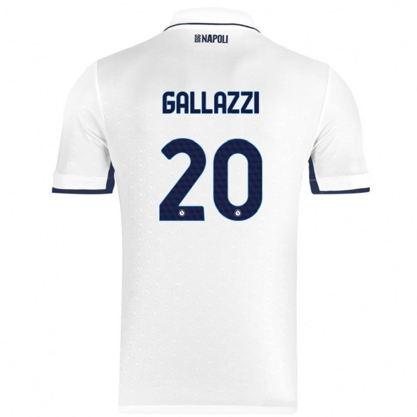 DanxenメンズValentina Gallazzi#20ホワイト ロイヤルブルーアウェイシャツ2024/25ジャージーユニフォーム