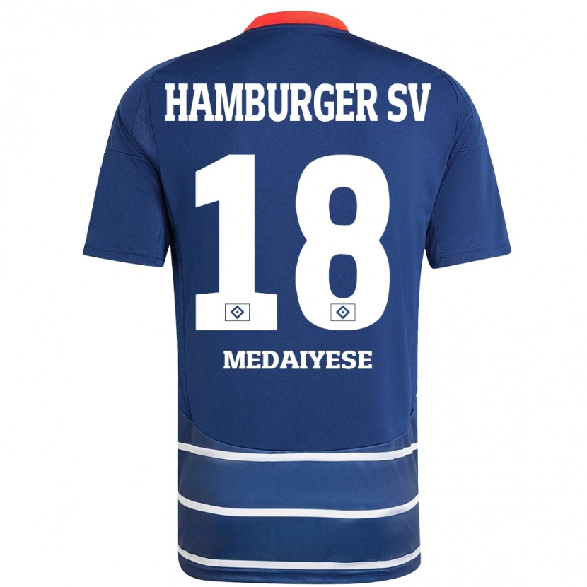 DanxenメンズOlamide Medaiyese#18ダークブルーアウェイシャツ2024/25ジャージーユニフォーム